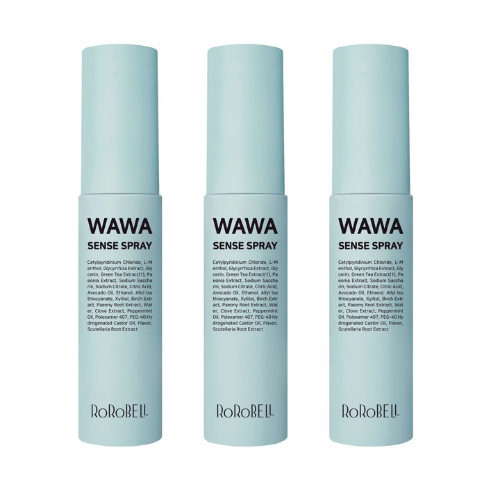 로로벨 와와 센스 구강스프레이, 10ml, 3개