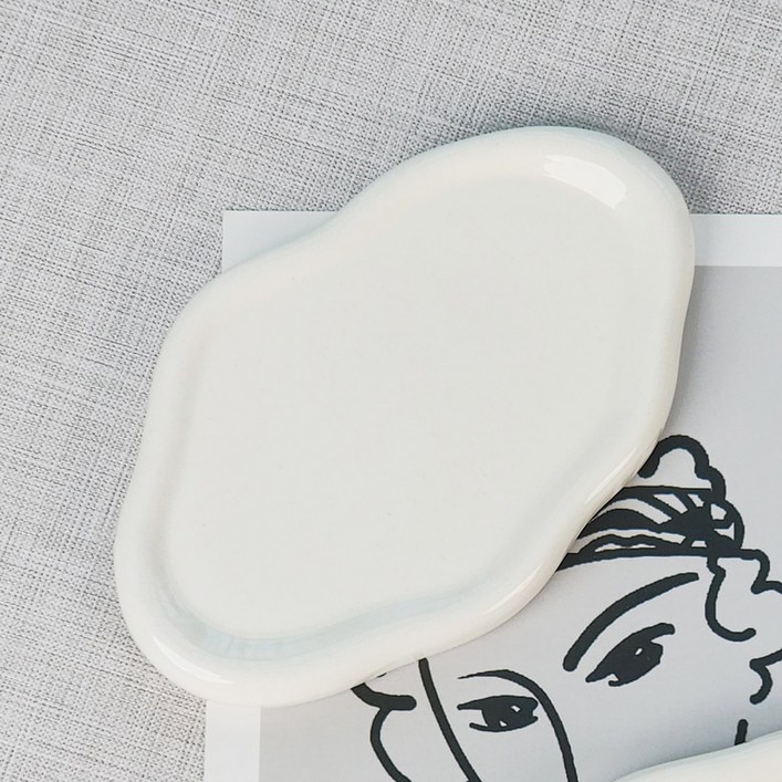 촬영 소품 트레이 인테리어 감성 세라믹 오브제 웨이브