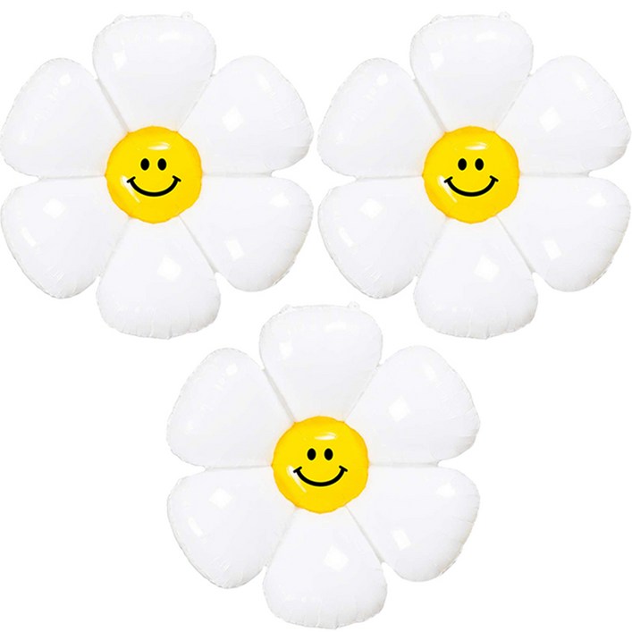 미미파티 생일 파티 이벤트 스마일 데이지 꽃 풍선 대형