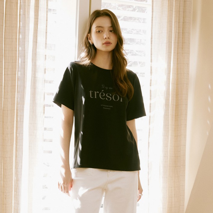 클라비스 레터링 티블라우스