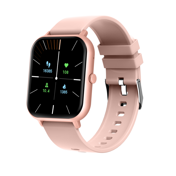 라플루 웨어러블 블루투스 통화 스마트워치 RS05, 핑크, 4.6cm, 블루투스