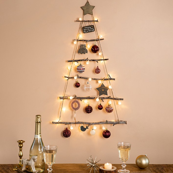 뷰티풀데코센스 로맨틱 벽트리 6단  오너먼트 세트