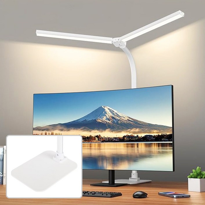 몬스터라이트 번개표 듀얼헤드 LED 책상 스탠드 800mm 와이드 조명 졸업 입학 선물 몬스터라이트 번개표 듀얼헤드 LED 책상 스탠드 800mm 와이드 조명 졸업 입학 선물