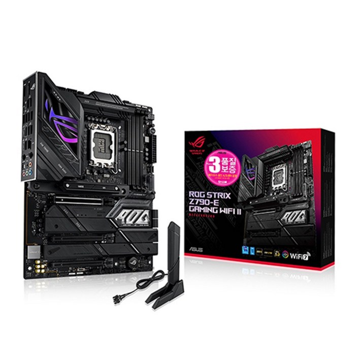 ASUS ROG STRIX Z790E GAMING WIFI II STCOM 에이수스 컴퓨터 PC 게이밍 메인보드 인텔 13세대 랩터레이크 12세대 엘더레이크 CPU추천