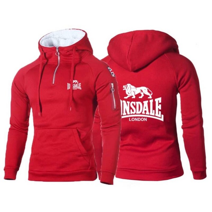 남자 후드 집업 남성 후드티 Lonsdale남성 스웨터 풀오버 봄 가을 패션 재킷 힙합 브랜드 까마귀 캐주얼 스트리트웨어