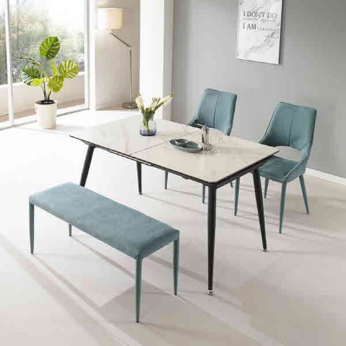 인트리 카페 루나 통세라믹 확장형 4인 식탁세트 벤치형 2개색상