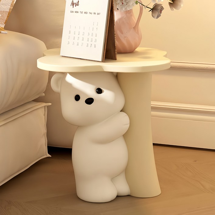 북유럽  사이드테이블 트레이 곰돌이 사이드 테이블 거실 인테리어 선반 장식품