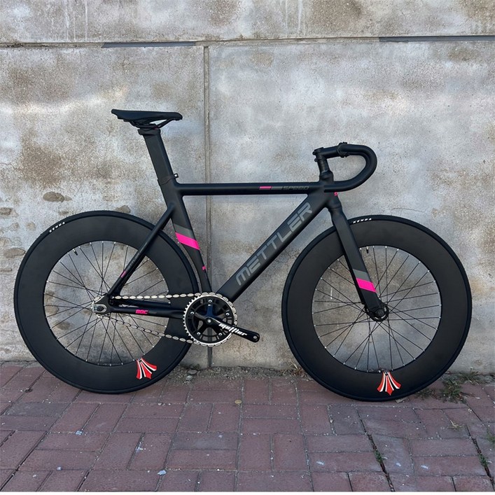 트랙 로드 마스터 픽시자전거 141618 40서클 화이트 풀카본 8단 시프트 마체테