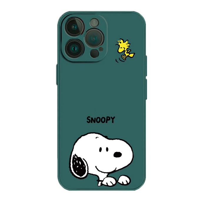 귀여운 숨바꼭질 스누피 컬러 소프트 실리콘 아이폰 갤럭시 폰케이스