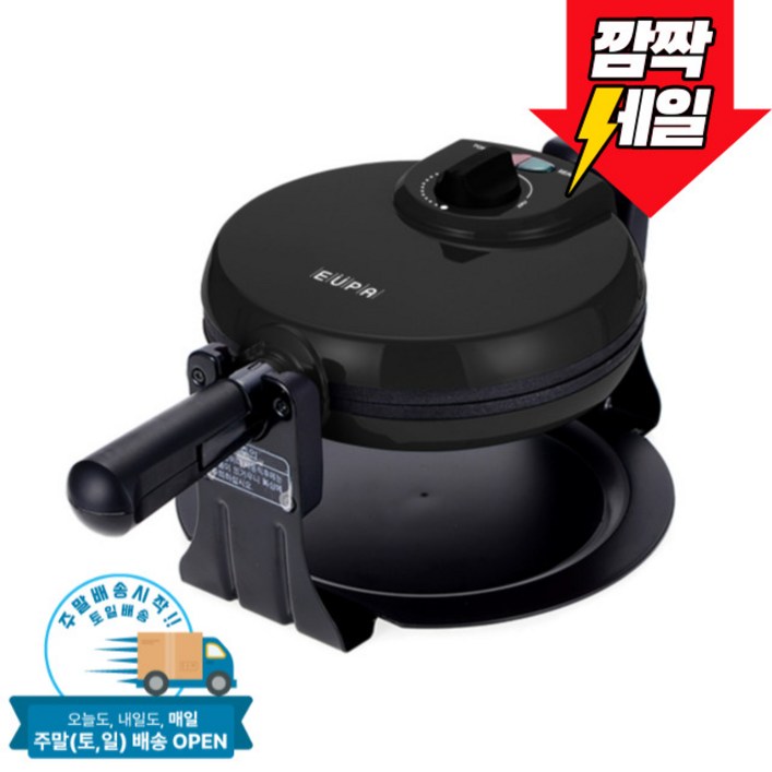 유파 홈베이킹 와플기 블랙 EKW518NK, EKW518NK