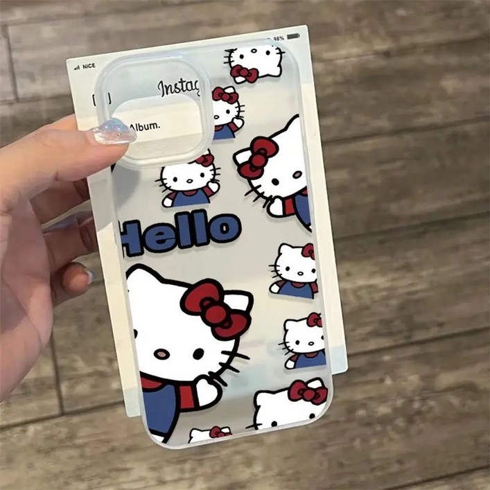 갤럭시 S25 날개 케이스 천사 헬로키티 풀커버 범퍼