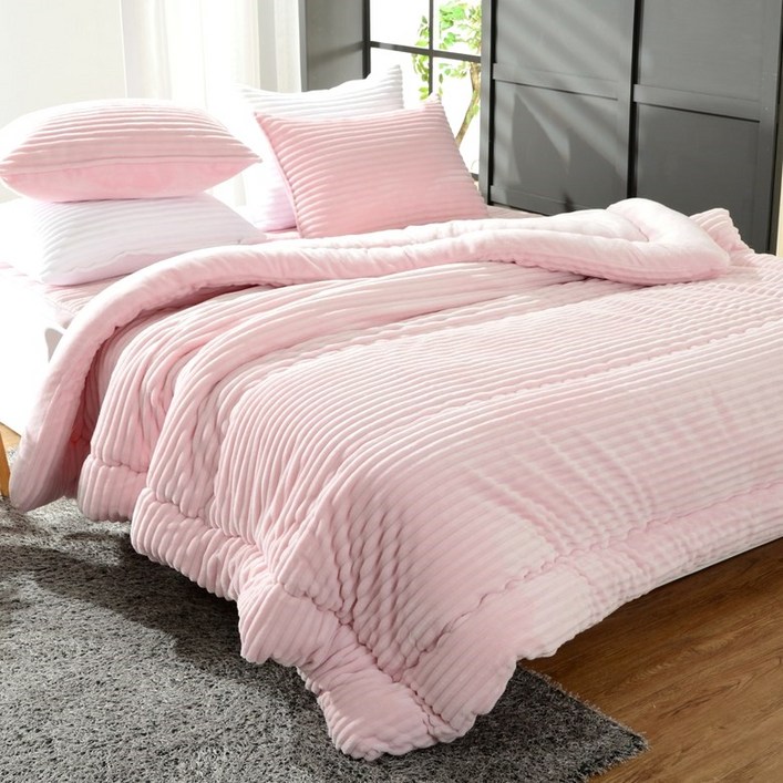 겨울잠이불멜루나 보들보들 부드럽고 포근한 밍크5mm 극세사 차렵이불