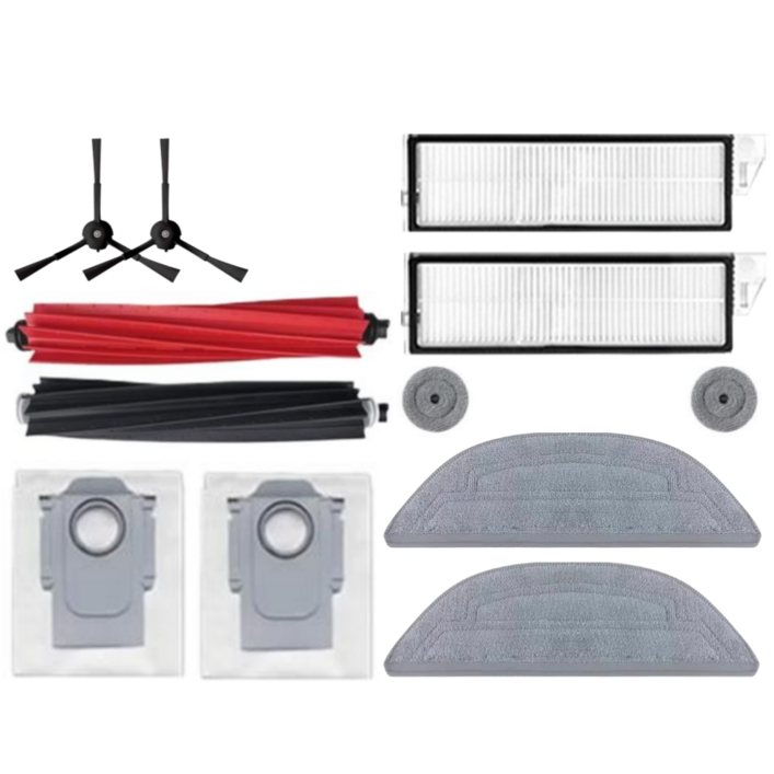 로보락 S8 Maxv Ultra 소모품 세제 물걸레 먼지봉투 필터 브러쉬 호환, 1개, 1개월 세트