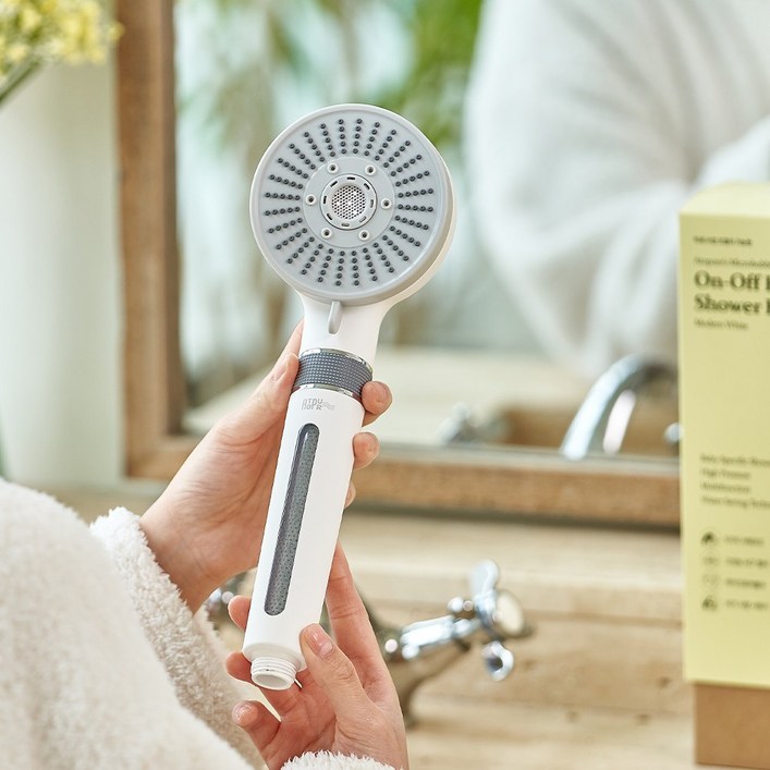 아토퓨어 필터 샤워기헤드 아기 수압상승 저자극 온오프 마이크로버블 (샤워기+호스), 샤워기+샤워호스2m, 1세트