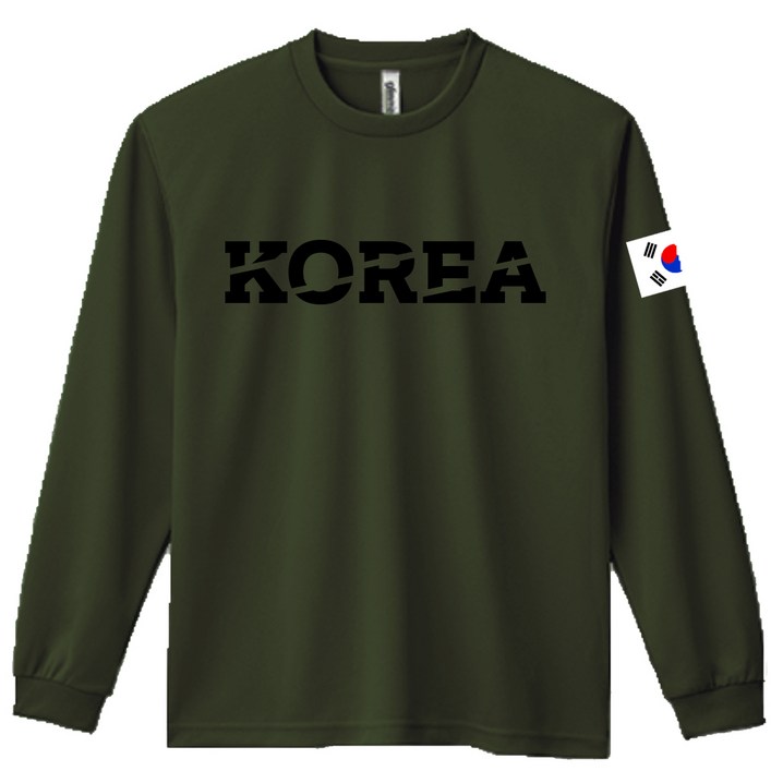 로카티 코리아 VER1 기능성 긴팔티 코리아 티셔츠 korea army 태극기 티셔츠 남자 쿨론티