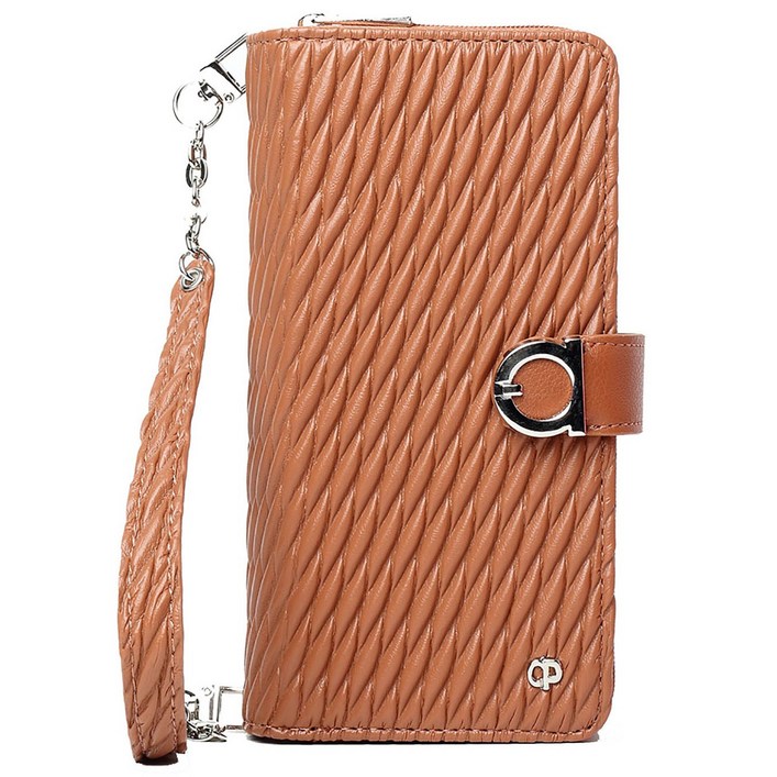 까리노펠레 튤립 가죽 지퍼 지갑형 다이어리 휴대폰 케이스