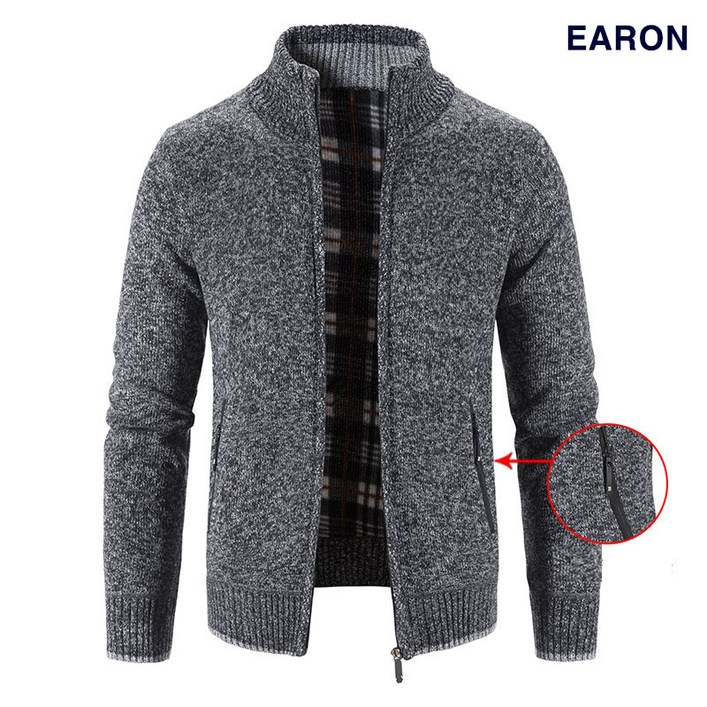 조르지오그린랜드 남성 기모 집업 사이드 지퍼 가디건  추운 간절기 의 제품