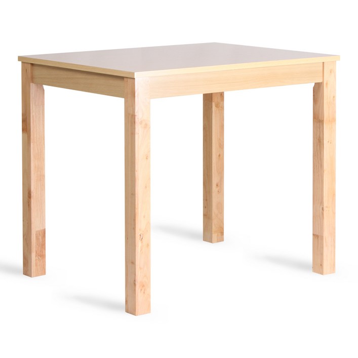 캐빈 2인테이블 고무나무 원목 식탁