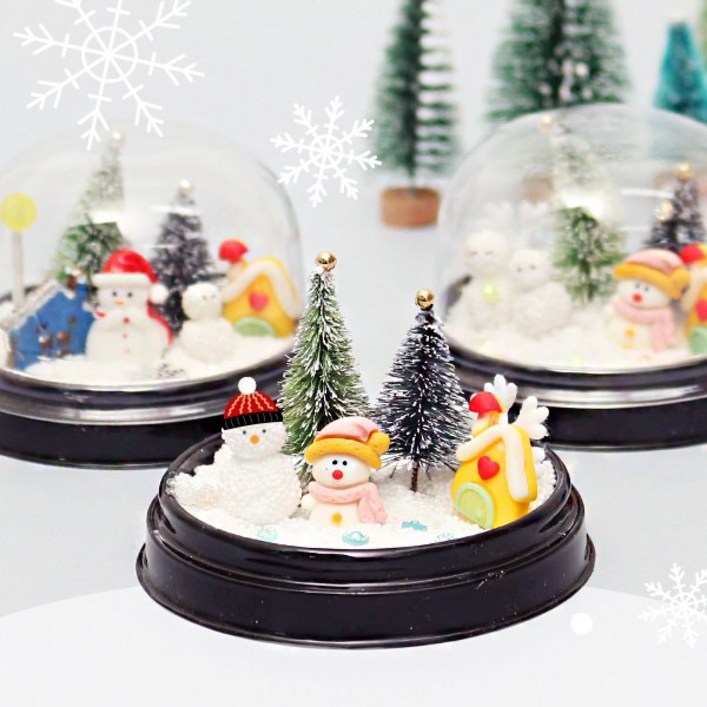 겨울 눈사람 미니어쳐1개, 1개