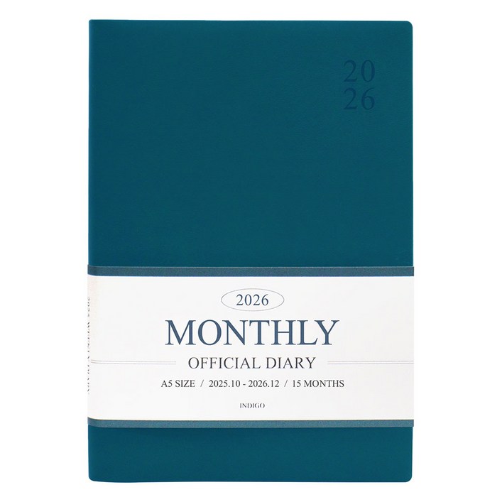 2026 오피셜 A5 먼슬리 다이어리