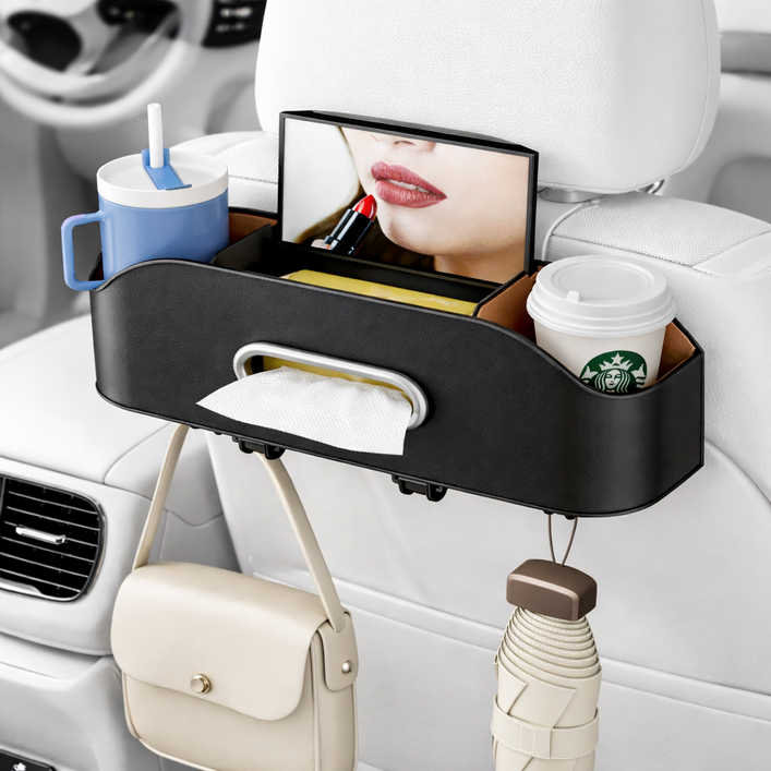 YAILIS 차량용 컵홀더 차량 뒷자석 다기능 수납함