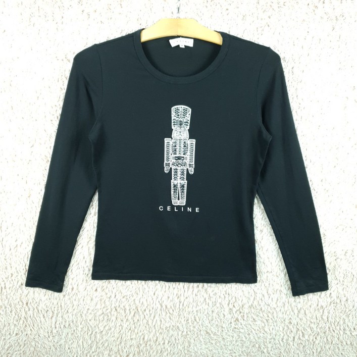 [여M](빈티지프렌)셀린느 블랙 라운드 티셔츠 - 쇼핑앤샵
