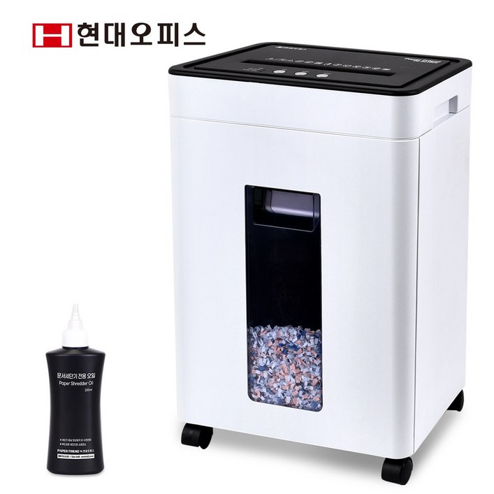 현대오피스 페이퍼프랜드 중형 문서세단기 PK2012CX 저소음 12매 20L 파쇄기 세절기