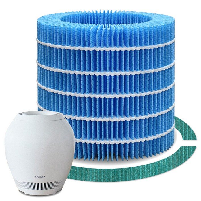 발뮤다 기화식 가습기 필터 공기청정기 호환 세트 ERNS100 효소 가습