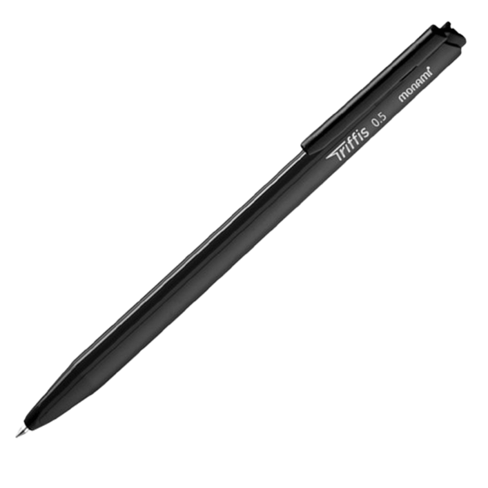 모나미 트리피스 볼펜 0.5mm, 블랙, 12개