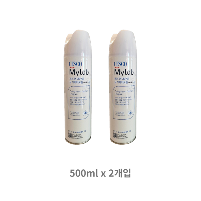 세스코 마이랩 모기 에어로솔 워터베이스 무향, 1개, 500ml