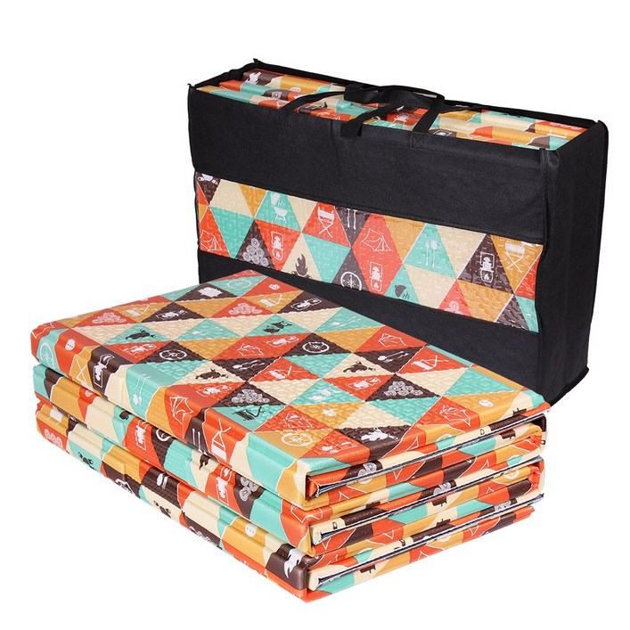 바크로 캠핑매트가방포함 발포돗자리 차박매트 텐트매트, 삼각형패턴매트 대1112인용