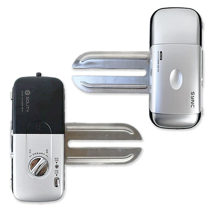 혜강 솔리티 SYNC TG110 날개형 유리문 디지털 도어락 비밀번호 글라스도어록 강화유리