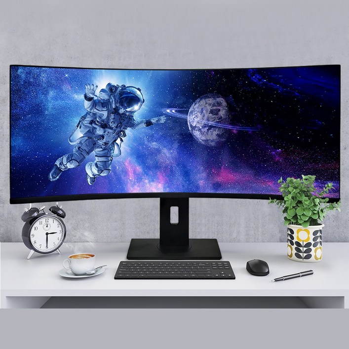 디엘티 모넥스 M3401QHM 34인치 와이드 WQHD 커브드 게이밍 모니터