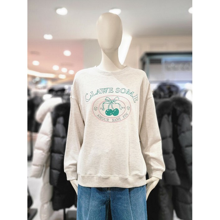 씨씨콜렉트 씨씨콜렉트 프린트 포인트 맨투맨 티셔츠 E244PSM136 P003477905 380774