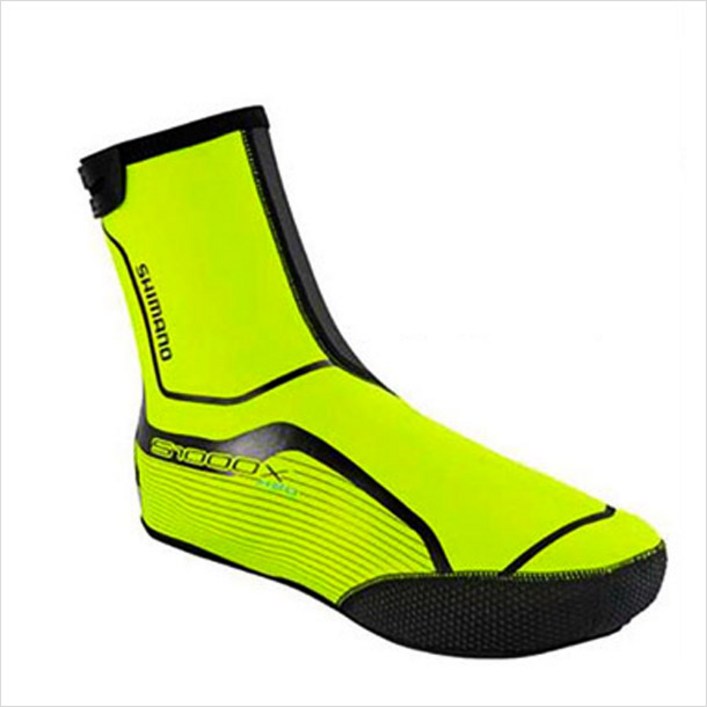 시마노 트레일 H20 MTB 네온옐로우 슈즈커버