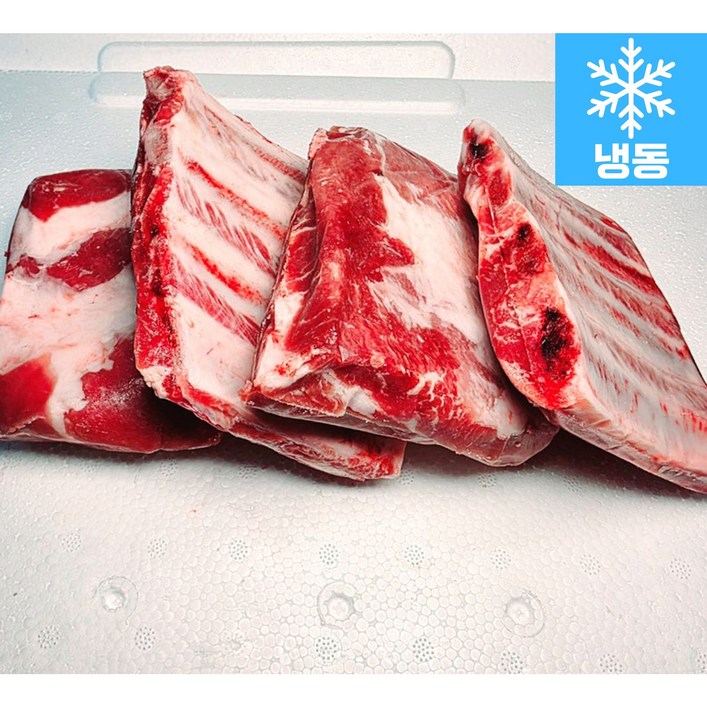 행복미트 돼지 앞갈비 돈갈비 쪽갈비 구이용 찜용 1kg1kg, 총 2kg 당일발송, 2개, 1kg