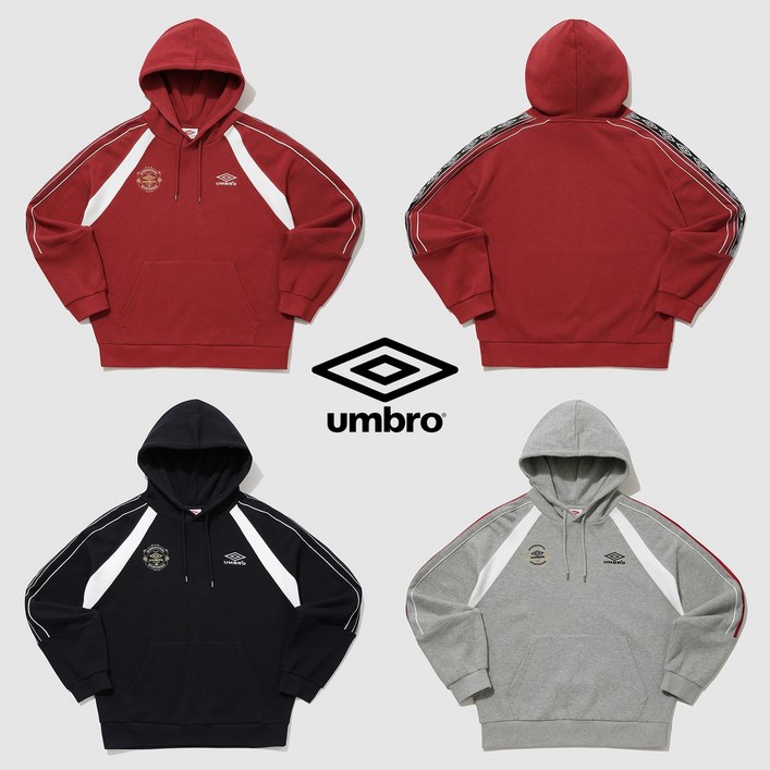 백화점매장출고엄브로 HBL OG 테이프라인 후드티셔츠 남여공용후드 남자맨투맨 후드티