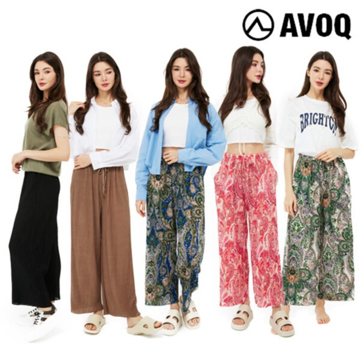 [AVOQ] 아보크 25SS 여성 플리츠 팬츠 5종