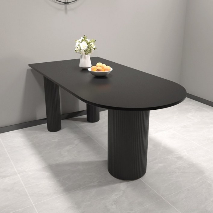 로안 북유럽 4인용 식탁 확장형 사무실 거실 세라믹 테이블, 테이블 싱글