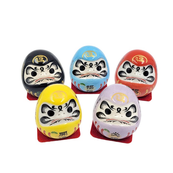 일본 달마대사 다루마 도자기 인형 5세트