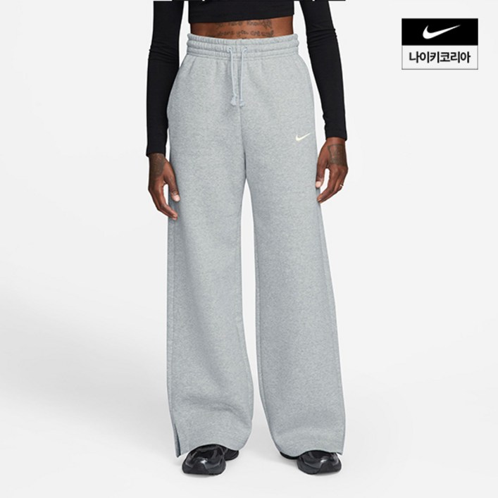 나이키 NSW 플리스 여성 하이웨이스트 와이드 레그 팬츠 IH1012043