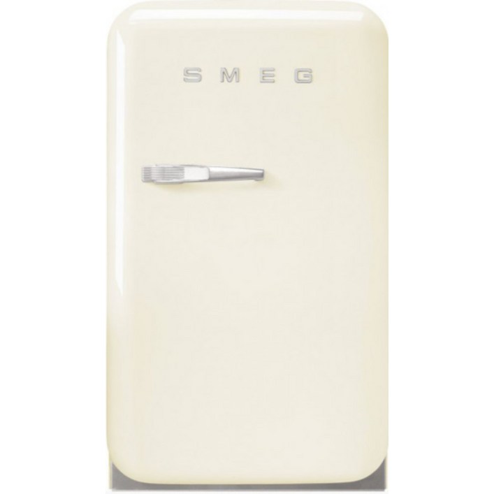 Smeg FAB5RCR5 레트로 스타일 미니 냉장고 미니바 크림 오른쪽 손잡이 34리터