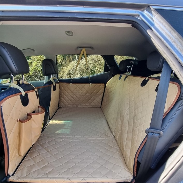 큰개자리 강아지 카시트 확장형 대형견 차시트 차량용 뒷좌석 풀커버 방수