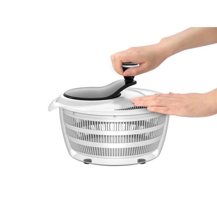 르디브 수동 야채 탈수기 4L, 블랙화이트, 1개