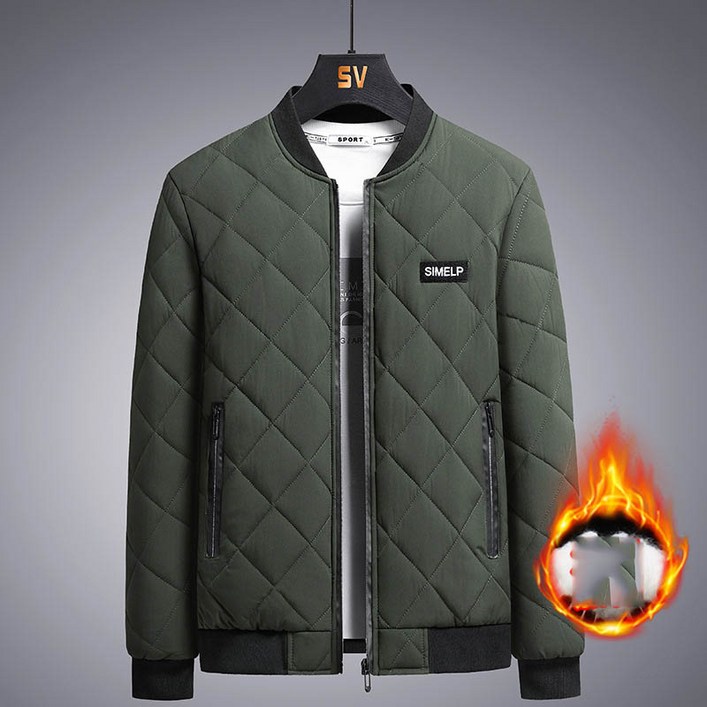 TZQW 흠광지성 봄 가을 얇은 차이나 재킷 캐주얼 코트 겨울 기모에 도톰한 코트40-140KG