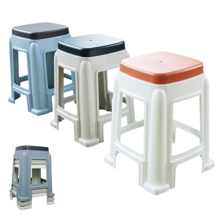 아리노 국산 플라스틱 의자 4개, 야외 행사 간이의자, 4개, 아이보리