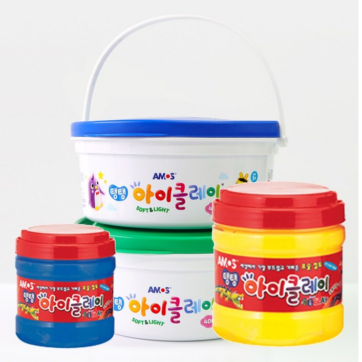 아모스 아이클레이 대용량 리필 400g 10색 1세트, 혼합색상, 4kg, 1세트 아모스 아이클레이 대용량 리필 400g 10색 1세트, 혼합색상, 4kg, 1세트