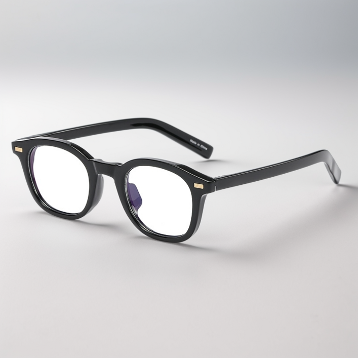라스몰 블루라이트차단 뿔테안경 가벼운 남여공용 초경량 데일리 안경  케이스 포함