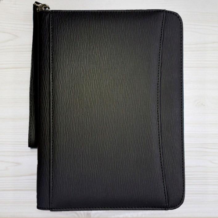 25절 고급형A053블랙 지퍼 6공 시스템 다이어리, 단일상품, 상세페이지 참조