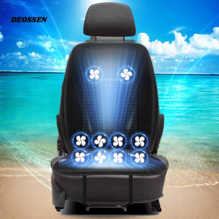 더쎈 DEOSSEN 10팬 쿨링시트 차량 가정 사무실 송풍시트 통풍시트 쿨시트 커버 바람방석 매트